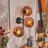 Ripoll Wandleuchte Glas 15 cm Kupferfarben, 3-flammig
