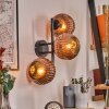 Ripoll Wandleuchte Glas 15 cm Kupferfarben, 3-flammig