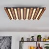 Tandragee Deckenpanel LED Holzoptik, Schwarz, 1-flammig