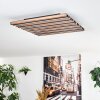 Tandragee Deckenpanel LED Holzoptik, Schwarz, 1-flammig