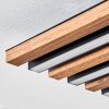 Tandragee Deckenpanel LED Holzoptik, Schwarz, 1-flammig