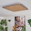 Tandragee Deckenpanel LED Holzoptik, Schwarz, 1-flammig