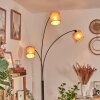 Soungou Stehleuchte 15 cm Chrom, Schwarz, Weiß, 3-flammig