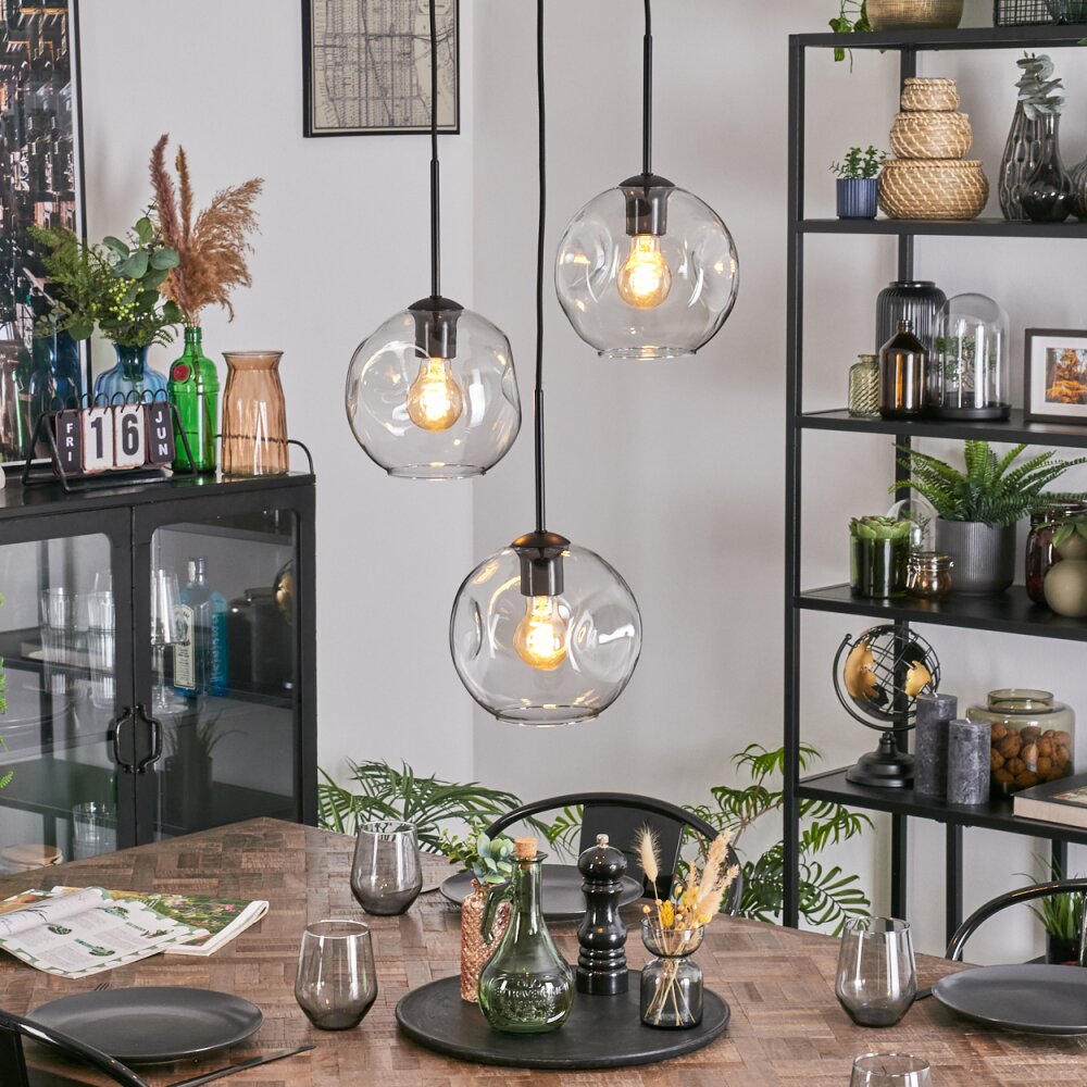 Ripoll Hängeleuchte Glas 20 cm Klar, 3-flammig main product photo