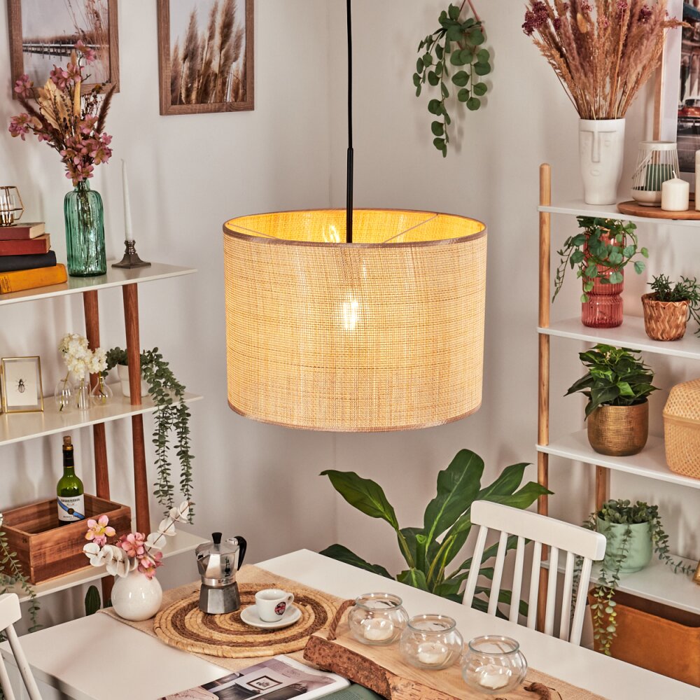 Sabadim Hängeleuchte 40 cm Braun, Naturfarben, 1-flammig main product photo