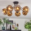 Ripoll Deckenleuchte Glas 15 cm Gold, Klar, 7-flammig