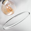Ripoll Deckenleuchte Glas 15 cm Klar, Rauchfarben, 7-flammig