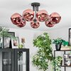 Ripoll Deckenleuchte Glas 15 cm Kupferfarben, 7-flammig