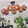 Ripoll Deckenleuchte Glas 15 cm Kupferfarben, 7-flammig