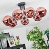 Ripoll Deckenleuchte Glas 15 cm Kupferfarben, 7-flammig