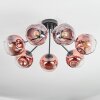 Ripoll Deckenleuchte Glas 15 cm Klar, Kupferfarben, 7-flammig