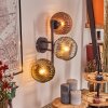 Ripoll Wandleuchte Glas 15 cm Chrom, Gold, Klar, Kupferfarben, Rauchfarben, 3-flammig