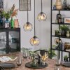 Ripoll Hängeleuchte Glas 15 cm Bernsteinfarben, Klar, 3-flammig