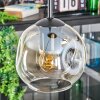 Ripoll Hängeleuchte Glas 15 cm Bernsteinfarben, Klar, 3-flammig