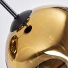 Ripoll Hängeleuchte Glas 20 cm Gold, Klar, 3-flammig