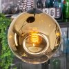 Ripoll Hängeleuchte Glas 20 cm Gold, Klar, 3-flammig