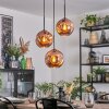 Ripoll Hängeleuchte Glas 20 cm Kupferfarben, 3-flammig