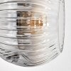 Ripoll Stehleuchte Glas 15 cm Klar, Rauchfarben, 3-flammig