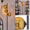 Ripoll Stehleuchte Glas 15 cm Gold, 3-flammig