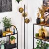 Ripoll Stehleuchte Glas 15 cm Gold, 3-flammig