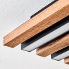 Tandragee Deckenpanel LED Holzoptik, Schwarz, 1-flammig