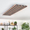 Tandragee Deckenpanel LED Holzoptik, Schwarz, 1-flammig