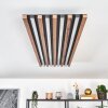 Tandragee Deckenpanel LED Holzoptik, Schwarz, 1-flammig
