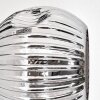 Ripoll Stehleuchte Glas 15 cm Chrom, Rauchfarben, 3-flammig
