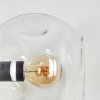 Ripoll Wandleuchte Glas 15 cm Bernsteinfarben, Klar, Rauchfarben, 3-flammig