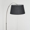 Bassagoda Stehleuchte 45 cm Nickel-Matt, Schwarz, 1-flammig