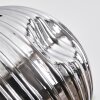 Ripoll Hängeleuchte Glas 15 cm Chrom, Rauchfarben, 3-flammig