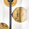 Ripoll Stehleuchte Glas 15 cm Gold, Klar, 3-flammig