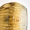 Ripoll Stehleuchte Glas 15 cm Gold, Klar, 3-flammig