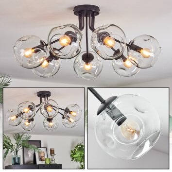 Ripoll Deckenleuchte Glas 15 cm Klar, 7-flammig
