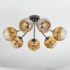 Ripoll Deckenleuchte Glas 15 cm Gold, Klar, 7-flammig