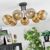 Ripoll Deckenleuchte Glas 15 cm Gold, Klar, 7-flammig