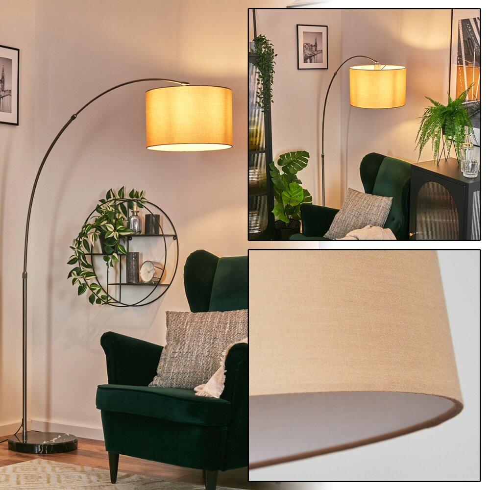 Soungou Stehleuchte 38 cm Nickel-Matt, Schwarz, 1-flammig main product photo