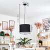 Bassagoda Hängeleuchte 40 cm Schwarz, Weiß, 1-flammig