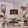 Bassagoda Hängeleuchte 35 cm Schwarz, Weiß, 1-flammig