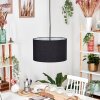 Bassagoda Hängeleuchte 35 cm Schwarz, Weiß, 1-flammig