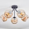 Ripoll Deckenleuchte Glas 15 cm Bernsteinfarben, 5-flammig