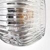 Ripoll Stehleuchte Glas 15 cm Chrom, Klar, Rauchfarben, 3-flammig