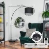 Soungou Stehleuchte 38 cm Chrom, Schwarz, 1-flammig