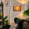 Soungou Stehleuchte 38 cm Chrom, Schwarz, 1-flammig