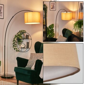 Soungou Stehleuchte 38 cm Chrom, Schwarz, 1-flammig
