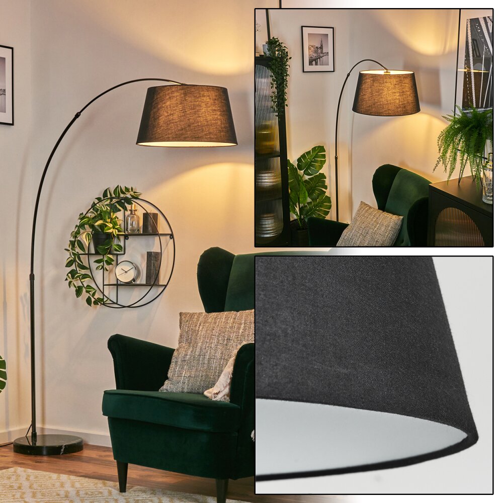 Bassagoda Stehleuchte 45 cm Chrom, Schwarz, 1-flammig main product photo