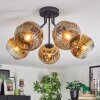 Ripoll Deckenleuchte Glas 15 cm Gold, Klar, 5-flammig