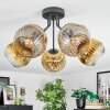 Ripoll Deckenleuchte Glas 15 cm Gold, Klar, 5-flammig