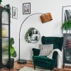 Cando Stehleuchte 35 cm Chrom, Schwarz, 1-flammig