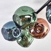 Ripoll Deckenleuchte Glas 15 cm Blau, Grün, Kupferfarben, 5-flammig